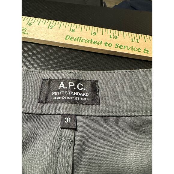 APC Petit Standard Jean Grey Slim Straight Leg NWOT Size 31 - Picture 3 of 11